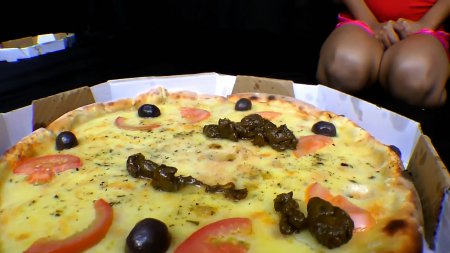 Scat Pizza Real Swallow With 2 Slaves