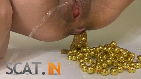 p00girl - Christmas beads from the shit in the ass (FullHD 1080p)